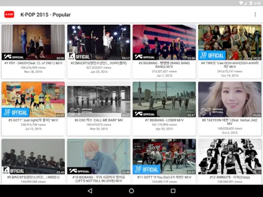 K-POP Tube - Popular & Recent android App screenshot 0