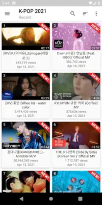 K-POP Tube - Popular & Recent android App screenshot 9