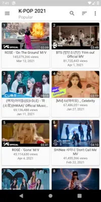 K-POP Tube - Popular & Recent android App screenshot 14