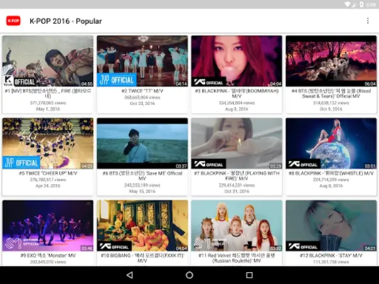 K-POP Tube - Popular & Recent android App screenshot 1