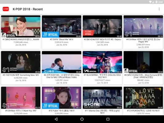 K-POP Tube - Popular & Recent android App screenshot 4