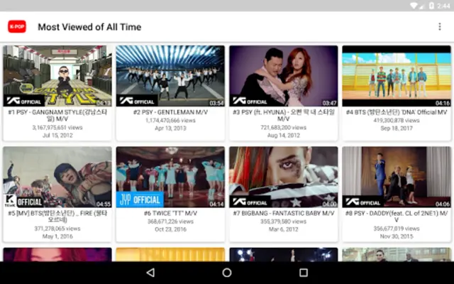 K-POP Tube - Popular & Recent android App screenshot 6